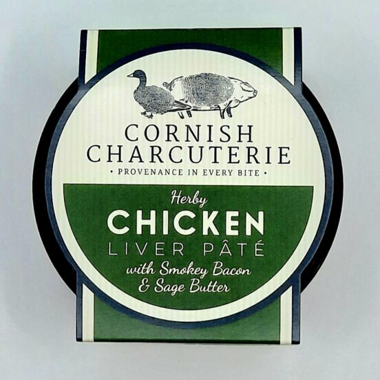 Cornish Charcuterie Chicken Liver Pâté With Smokey Bacon & Sage Butter 110g