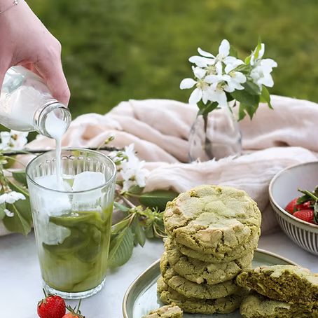 Matcha White Chocolate Cookies