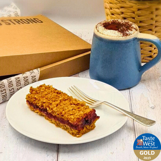 Peck and Strong Apple & Blackcurrant Filled Flapjack