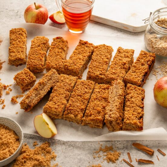 Peck and Strong Gluten Free Vegan Apple and Cinnamon Flapjack