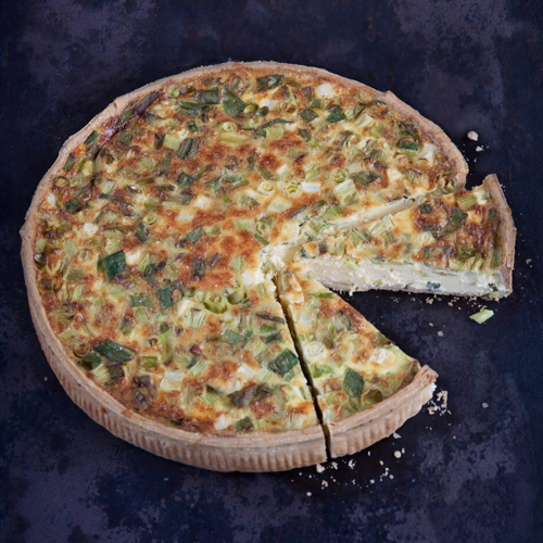 Peck & Strong Cheddar & Spring Onion Tart