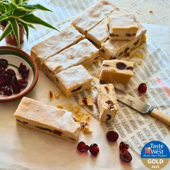 Peck & Strong Pure Butter Shortbread with Cherries