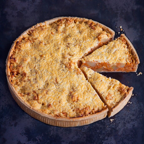 Peck & Strong Potato & Mature Cheddar Pie with Herbs & Tomato