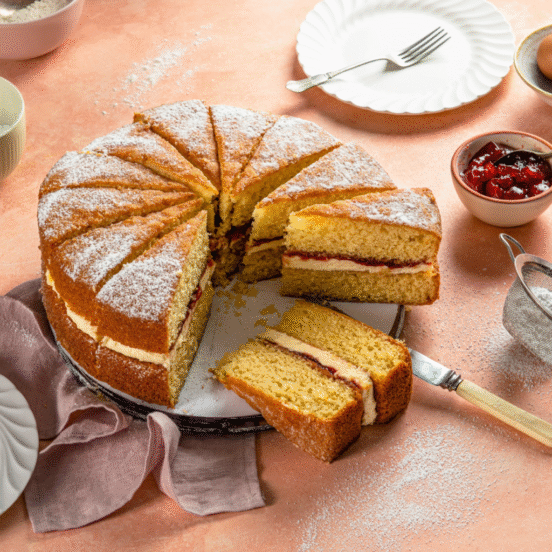 Peck & Strong Victoria Sponge With Vanilla Buttercream & Strawberry Jam